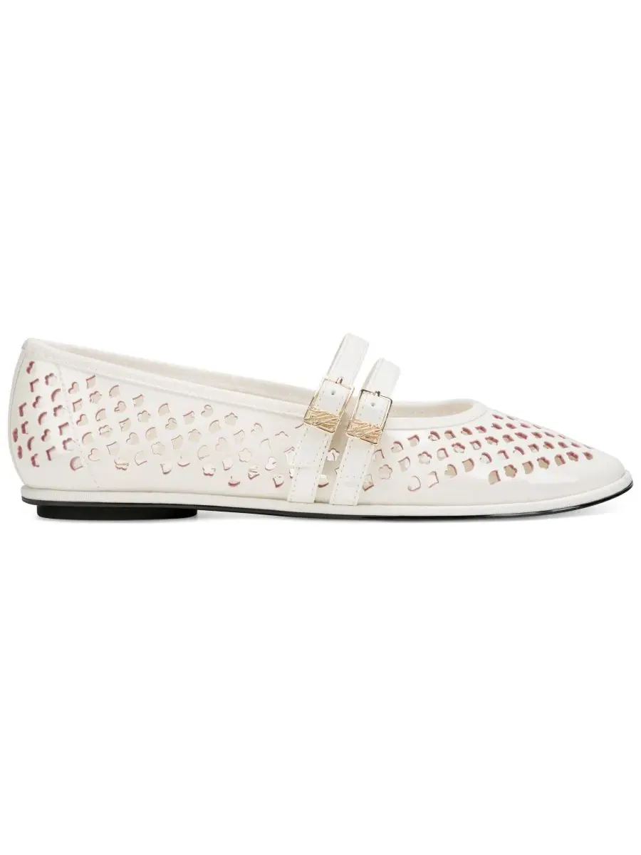 Балетки Vanyel Strappy Mary Jane KARL LAGERFELD PARIS — изображение 2 из 5, кремовый
