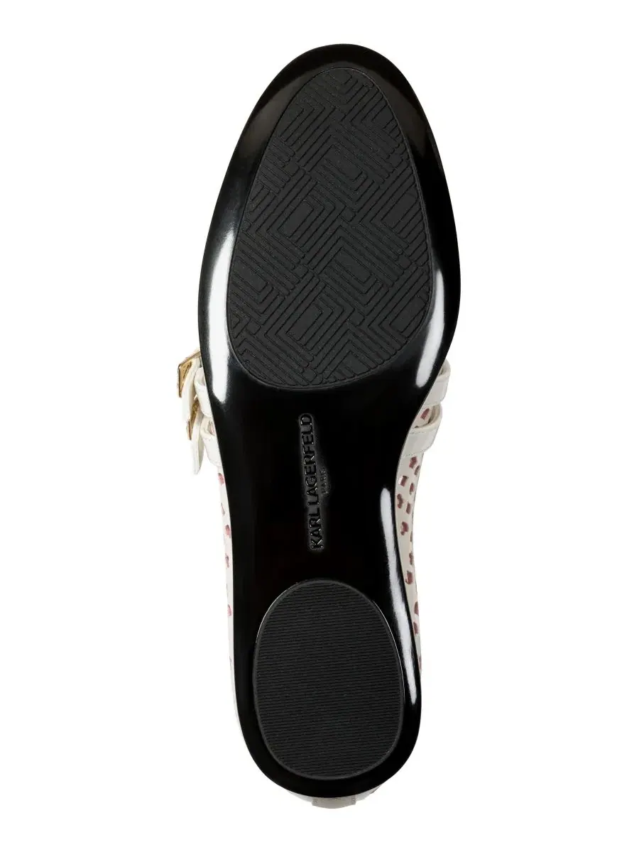 Балетки Vanyel Strappy Mary Jane KARL LAGERFELD PARIS — изображение 5 из 5, кремовый