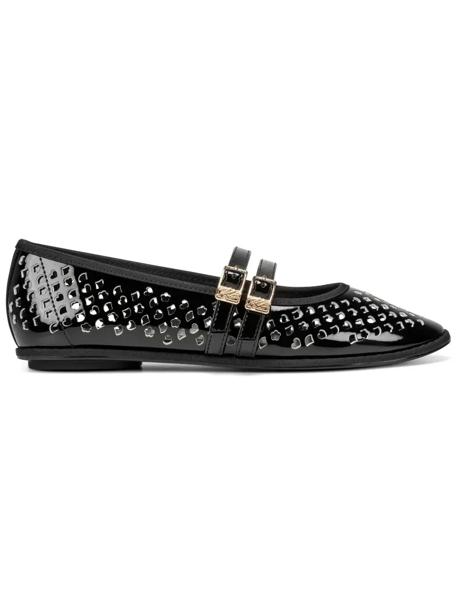Балетки Vanyel Strappy Mary Jane KARL LAGERFELD PARIS — изображение 2 из 5, черный