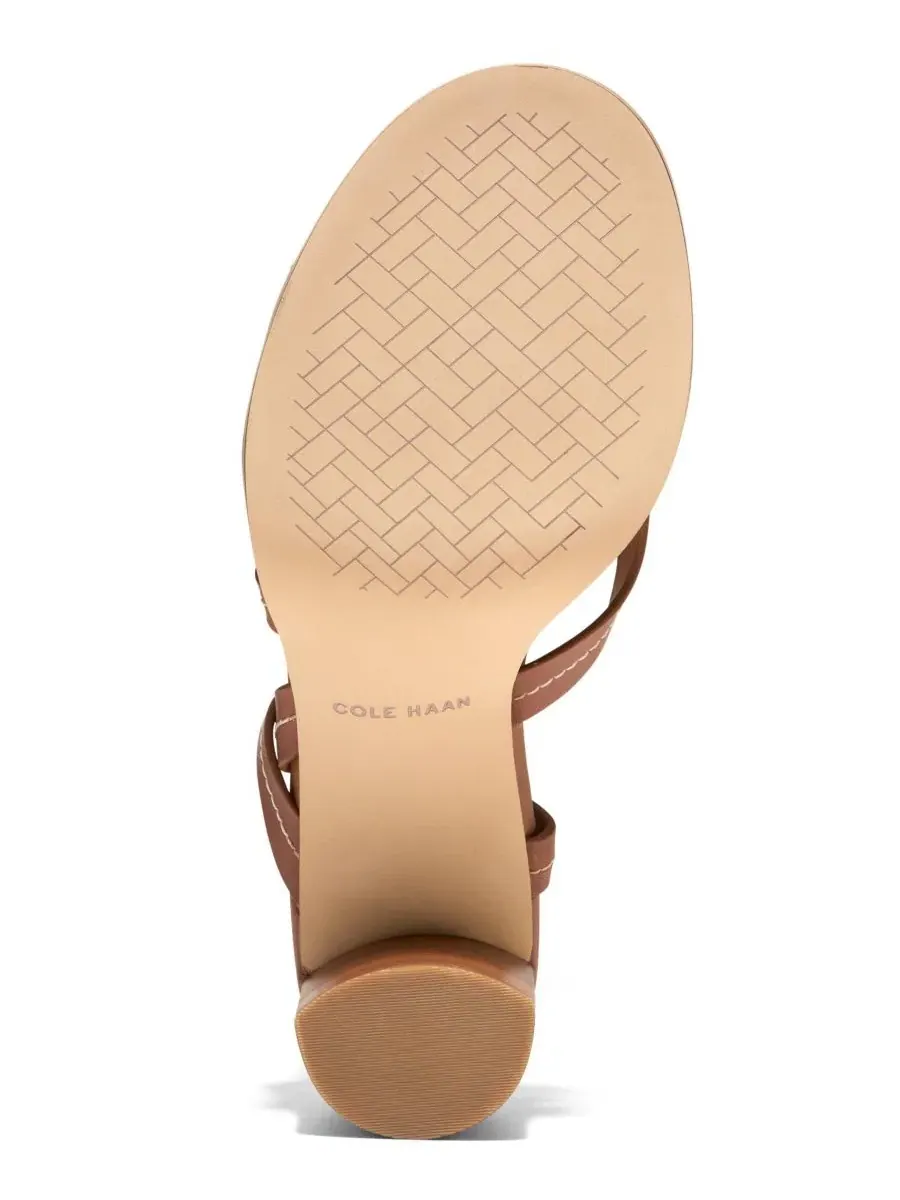 Женские босоножки на каблуке с ремешками Dillon Heeled Strappy Sandals Cole Haan — изображение 5 из 5, бежевый