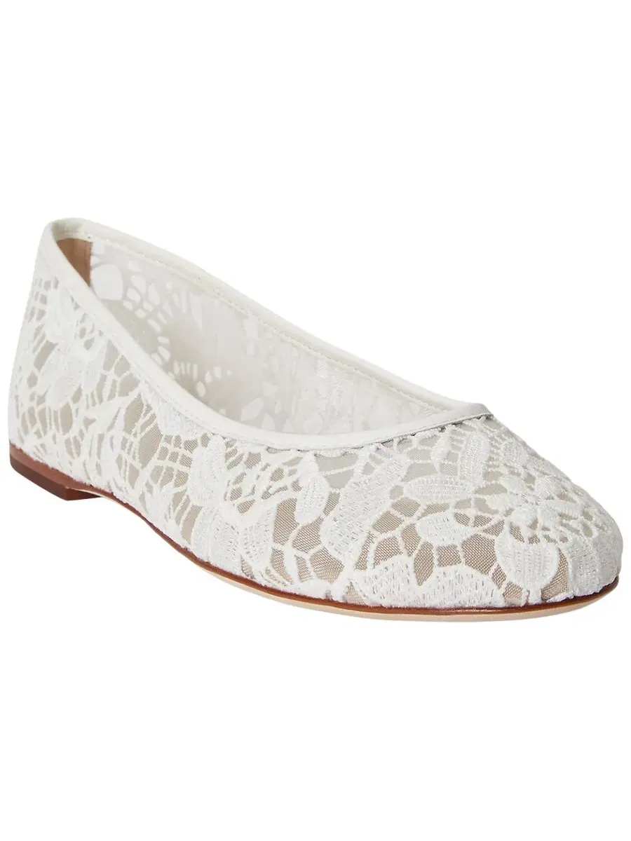 Балетки Jayna Mesh Snow White Lace Lauren Ralph Lauren