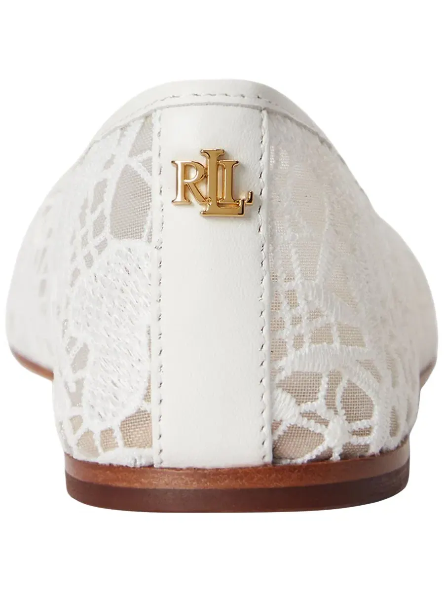 Балетки Jayna Mesh Snow White Lace Lauren Ralph Lauren — изображение 3 из 4, белый