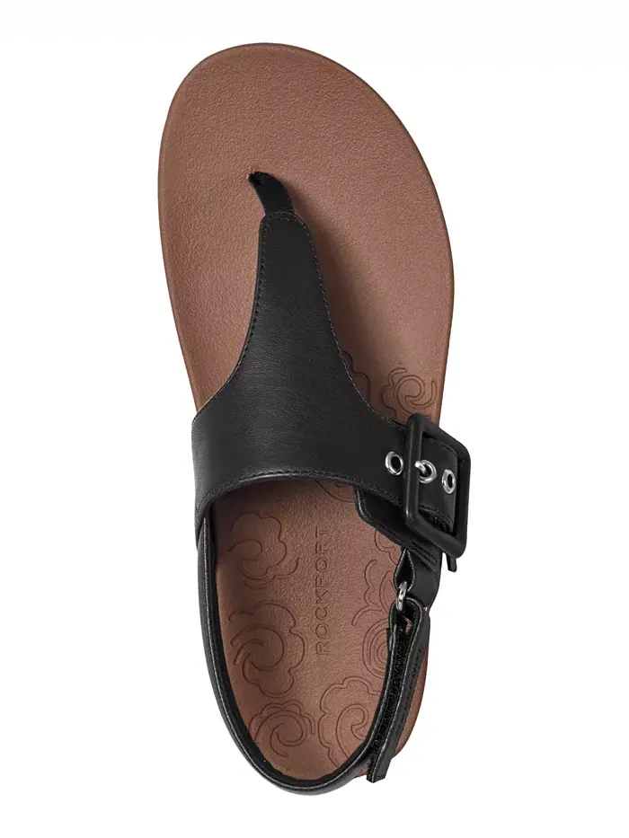 Женские сандалии Rora Flat Rockport — изображение 4 из 5, черный