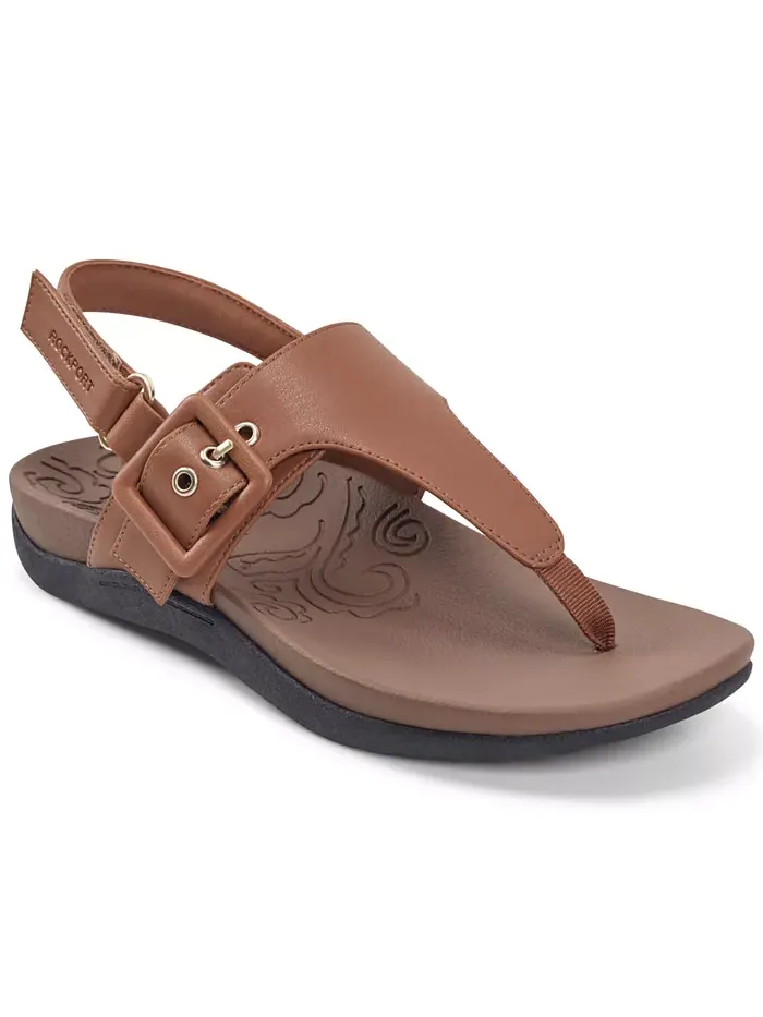 Женские сандалии Rora Flat Rockport — изображение 1 из 5, коричневый