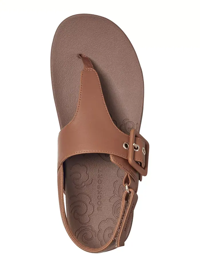 Женские сандалии Rora Flat Rockport — изображение 4 из 5, коричневый
