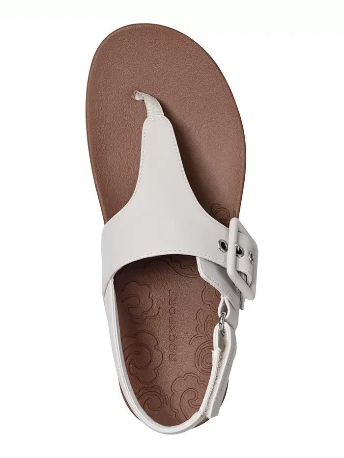 Женские сандалии Rora Flat Rockport — изображение 4 из 5, белый