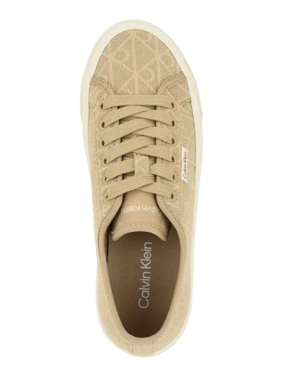 Кроссовки на платформе Bravini Logo Calvin Klein, Light Natural Logo — изображение 4 из 5