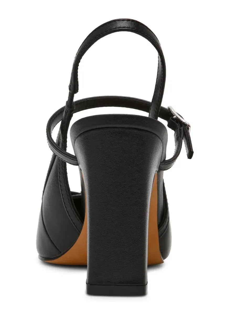 Туфли-лодочки с ремешком и каблуком-столбиком Elaine Steve Madden — изображение 3 из 7, черный