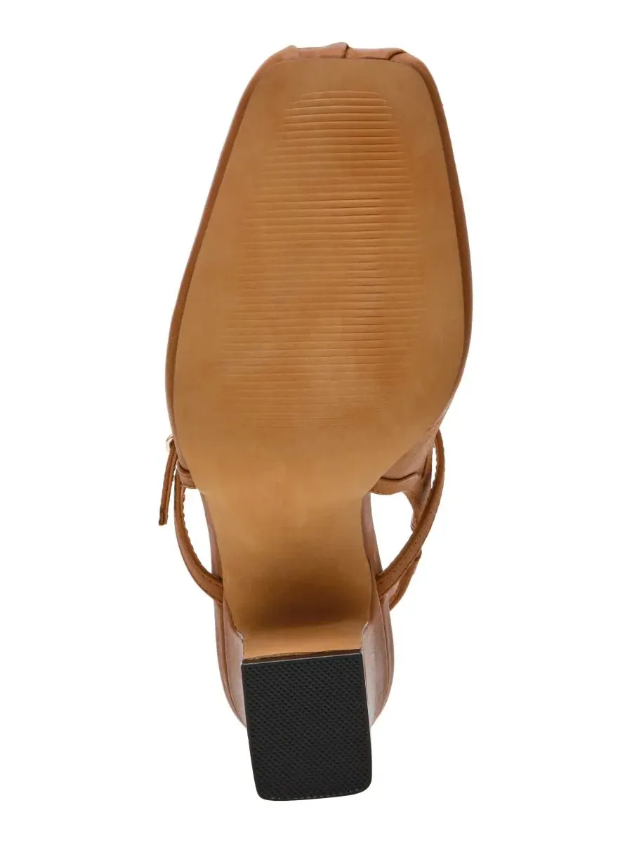 Туфли-лодочки с ремешком и каблуком-столбиком Steve Madden — изображение 5 из 7, коричневый