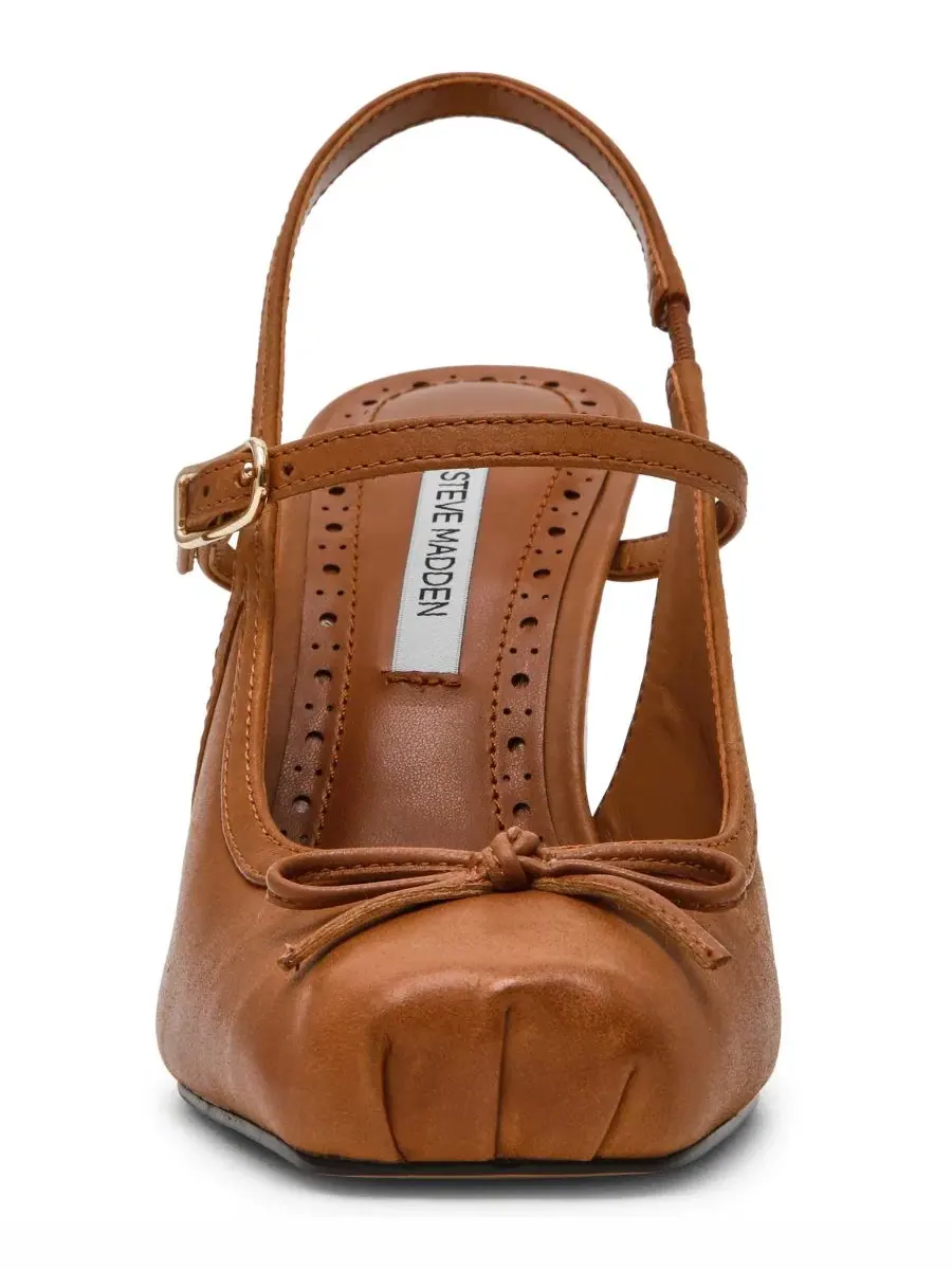 Туфли-лодочки с ремешком и каблуком-столбиком Steve Madden — изображение 7 из 7, коричневый