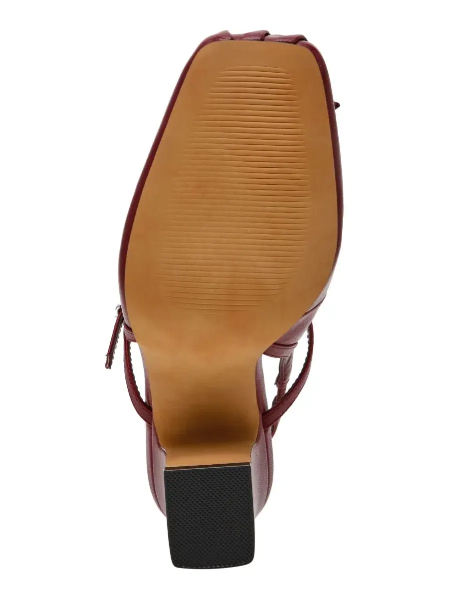 Балетки-слингбэки на устойчивом каблуке Elaine Steve Madden — изображение 5 из 7, бордовый