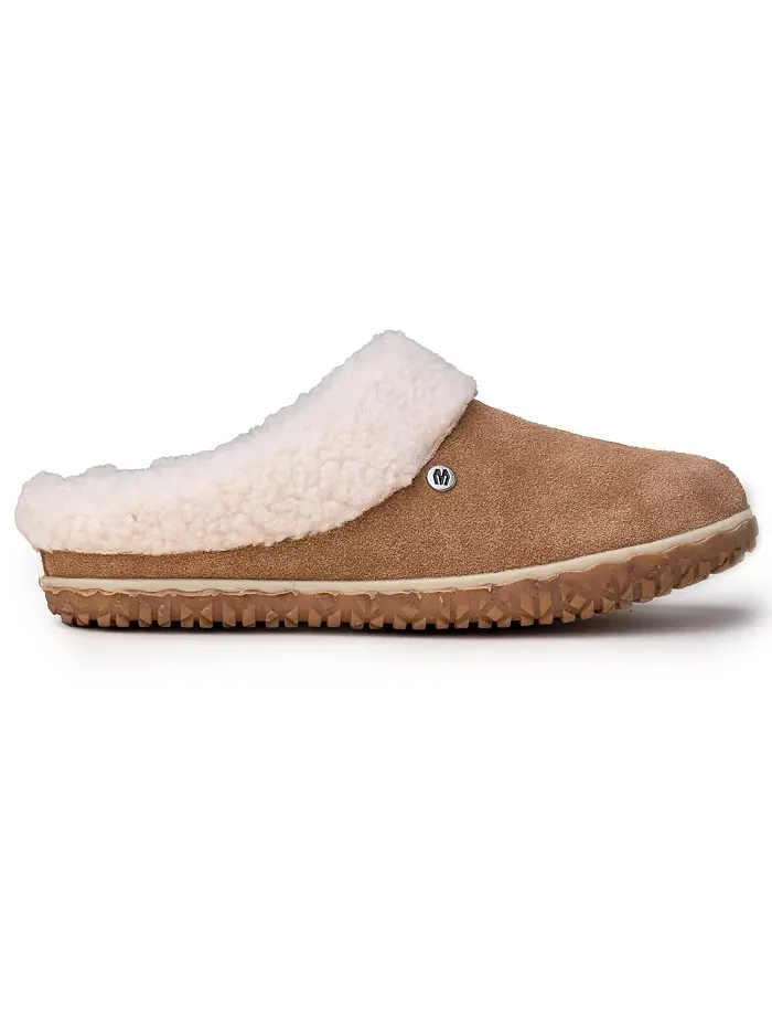 Женские замшевые тапочки Spruce с подкладкой Berber Minnetonka — изображение 4 из 6, красный