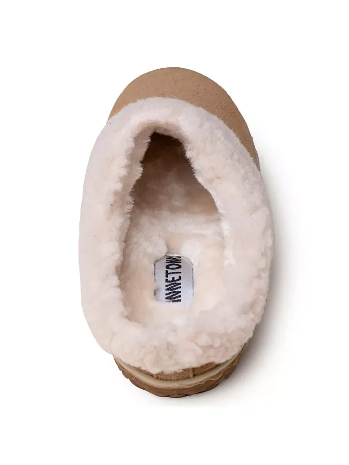 Женские замшевые тапочки Spruce с подкладкой Berber Minnetonka — изображение 5 из 6, красный