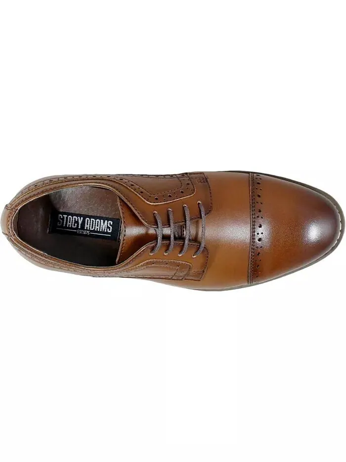 Туфли-оксфорды Big Boy Dickinson Cap Toe Stacy Adams — изображение 13 из 14, черный