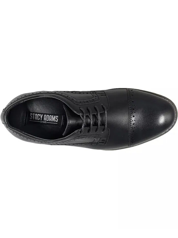 Туфли-оксфорды Big Boy Dickinson Cap Toe Stacy Adams — изображение 6 из 14, черный