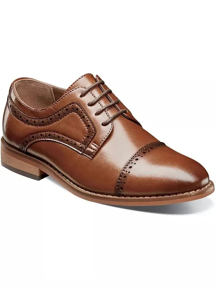 Туфли-оксфорды Big Boy Dickinson Cap Toe Stacy Adams — изображение 8 из 14, черный