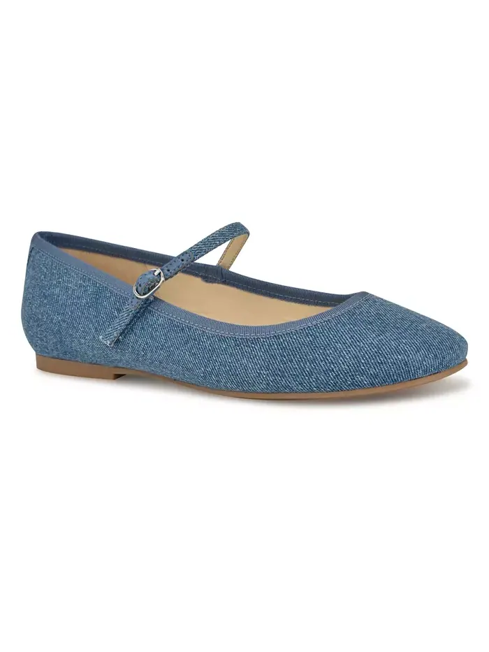 Женские туфли-лодочки Ewind Round Toe Mary Jane Nine West — изображение 1 из 5, синий джинсовый синий