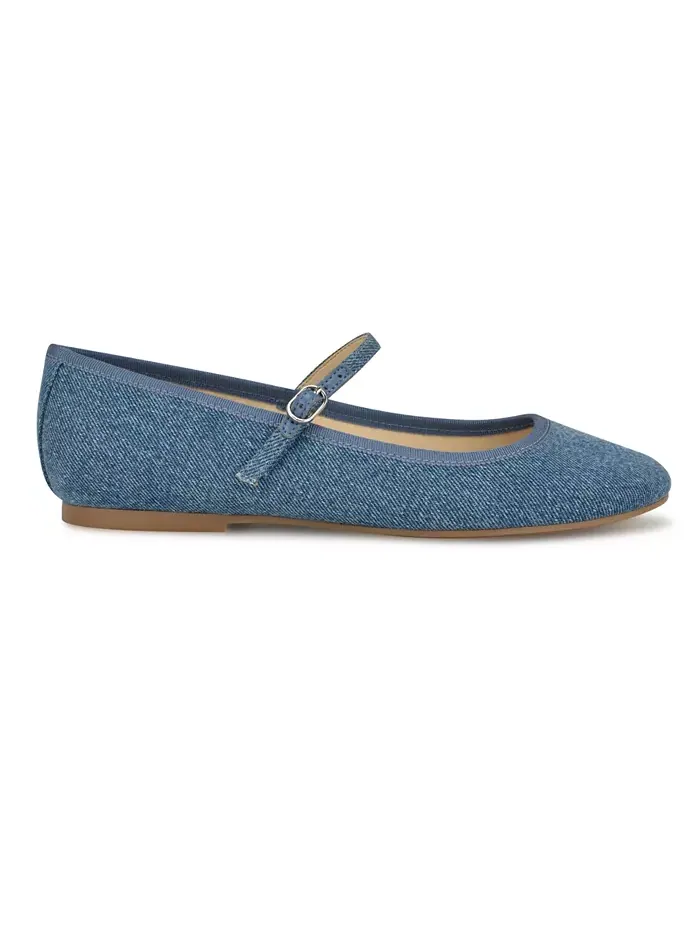 Женские туфли-лодочки Ewind Round Toe Mary Jane Nine West — изображение 2 из 5, синий джинсовый синий