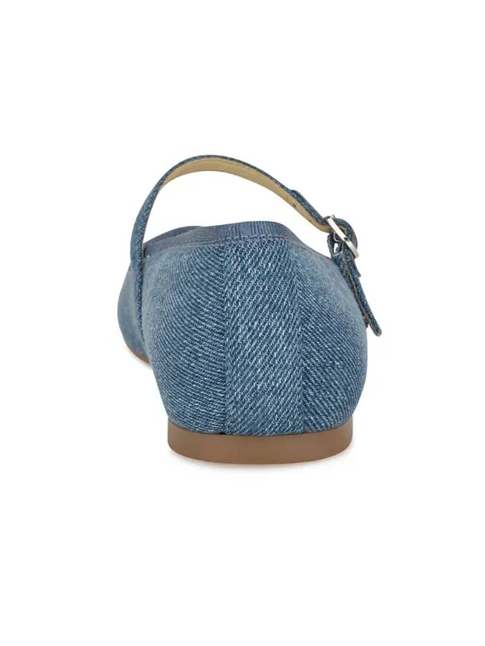Женские туфли-лодочки Ewind Round Toe Mary Jane Nine West — изображение 3 из 5, синий джинсовый синий