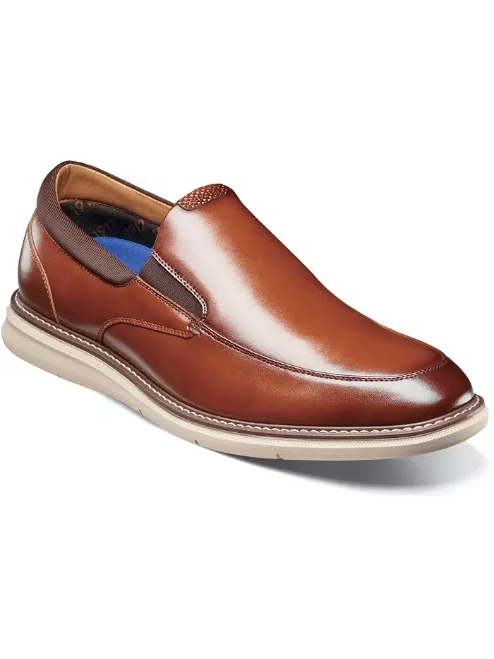 Мужские мокасины Chase Moc Toe Slip On Nunn Bush — изображение 1 из 8, коньячный мульти