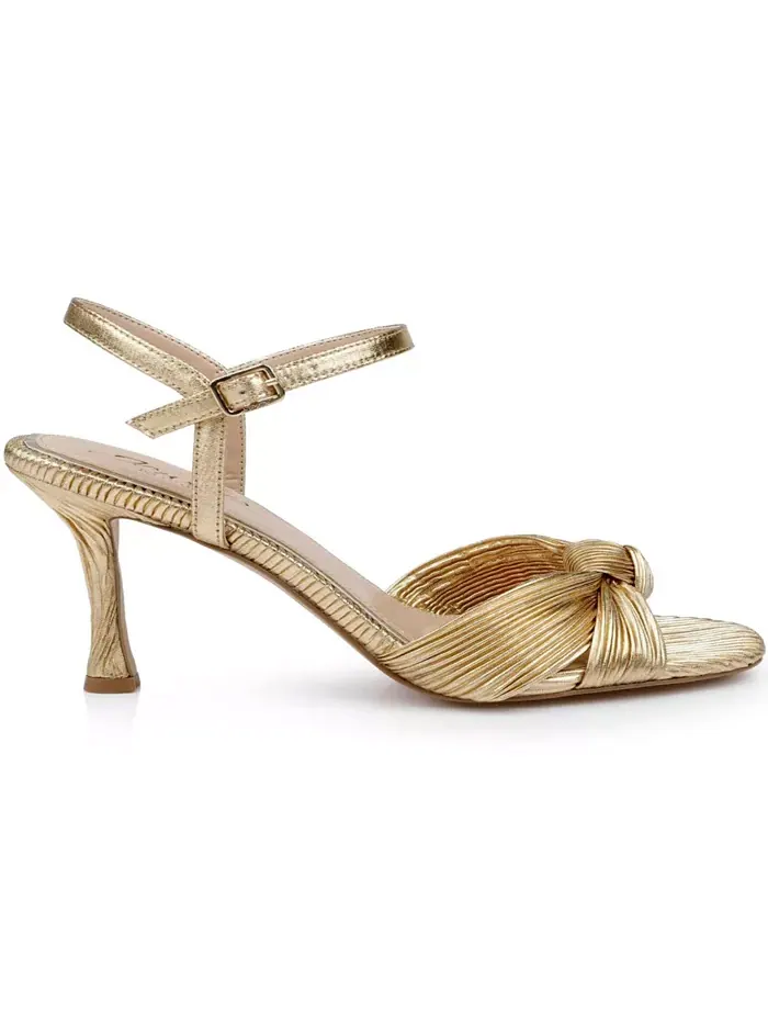 Женские вечерние босоножки Hydee Knot на шпильке Jewel Badgley Mischka — изображение 2 из 5, золотистый