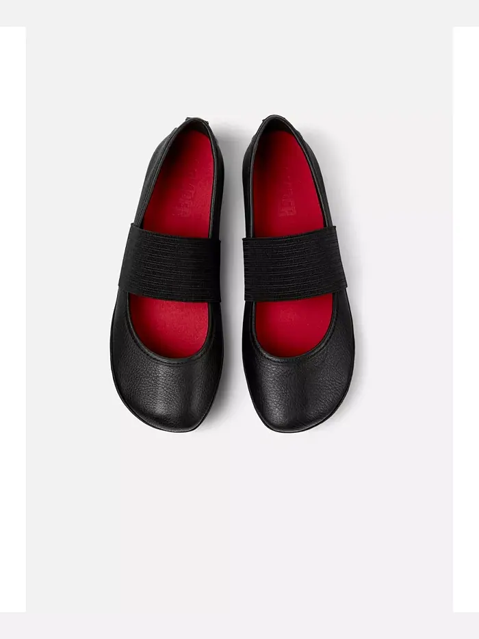 Балетки Camper Right Nina, кожаные — изображение 3 из 3, черный