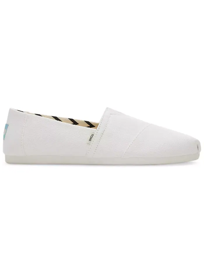 Женские туфли-лодочки Alpargata Slip-On TOMS — изображение 2 из 6, белый