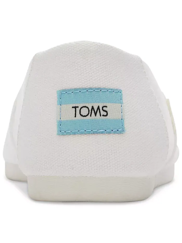 Женские туфли-лодочки Alpargata Slip-On TOMS — изображение 3 из 6, белый
