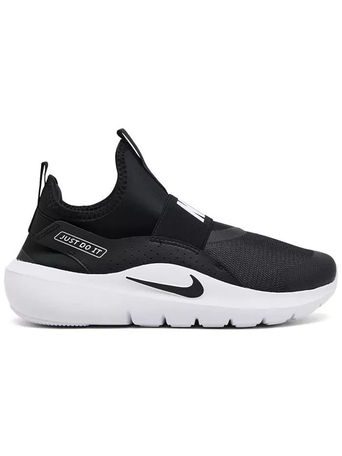 Большие детские кроссовки Flex Runner 4 Slip-On для бега от Finish Line Nike — изображение 2 из 6, черный