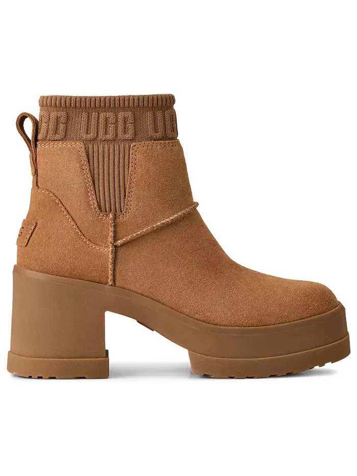 Женские ботинки Chelsea Moxy на квадратном каблуке Ugg — изображение 2 из 5, коричневый