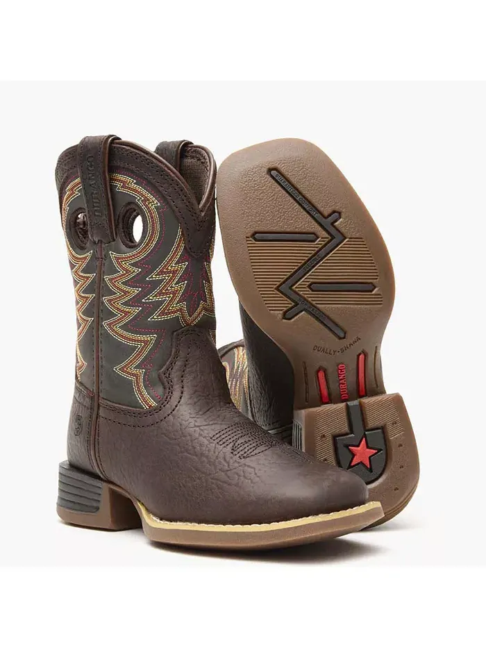 Детские ковбойские ботинки Lil' Rebel Pro Brown Durango — изображение 3 из 8, залив