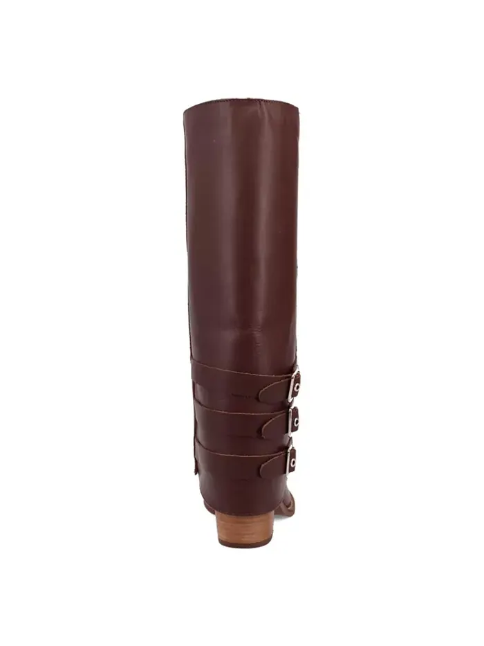 Женские ковбойские кожаные ботинки Urban Cowgirl Dingo — изображение 3 из 7, коричневый
