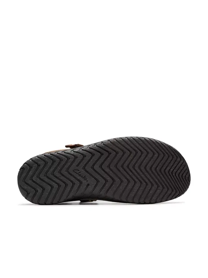 Сандалии мужские Clarks Wesley Shore, кожаные, с застежкой-липучкой — изображение 4 из 7