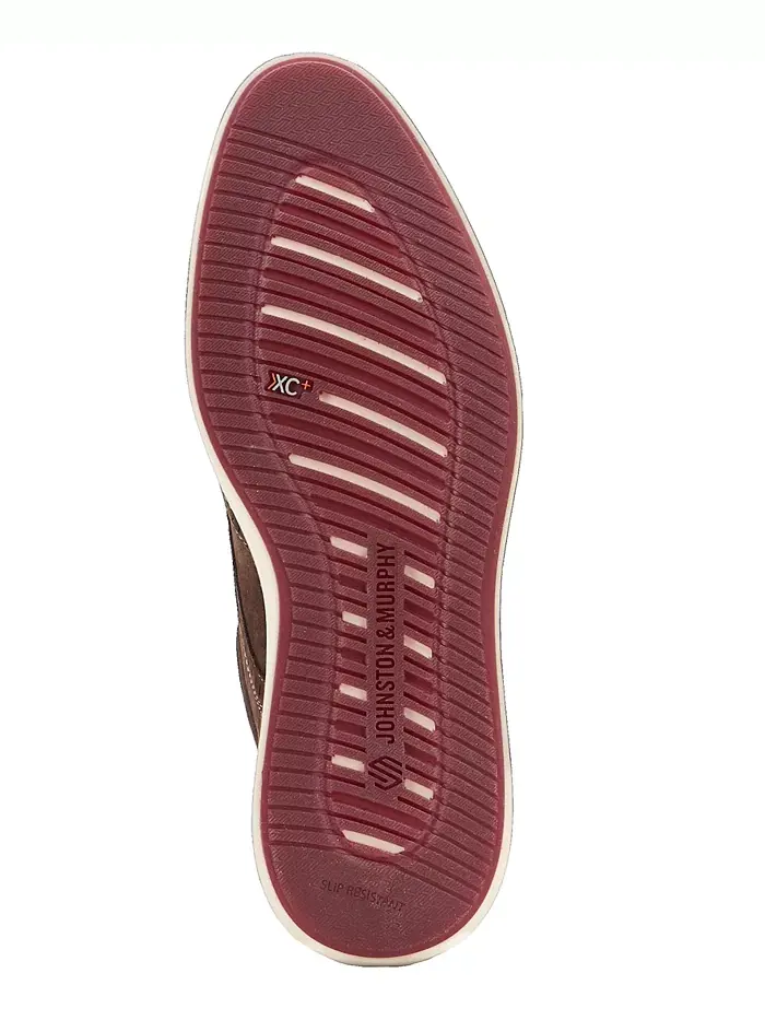 Мужские туфли XC+ Parker Wingtip с круглым носком для комфорта Johnston & Murphy — изображение 5 из 5, коричневый