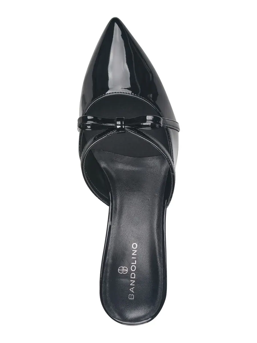Туфли-мюли Mokita Crisscross Bow Kitten Heel Pumps Bandolino — изображение 4 из 5, черный