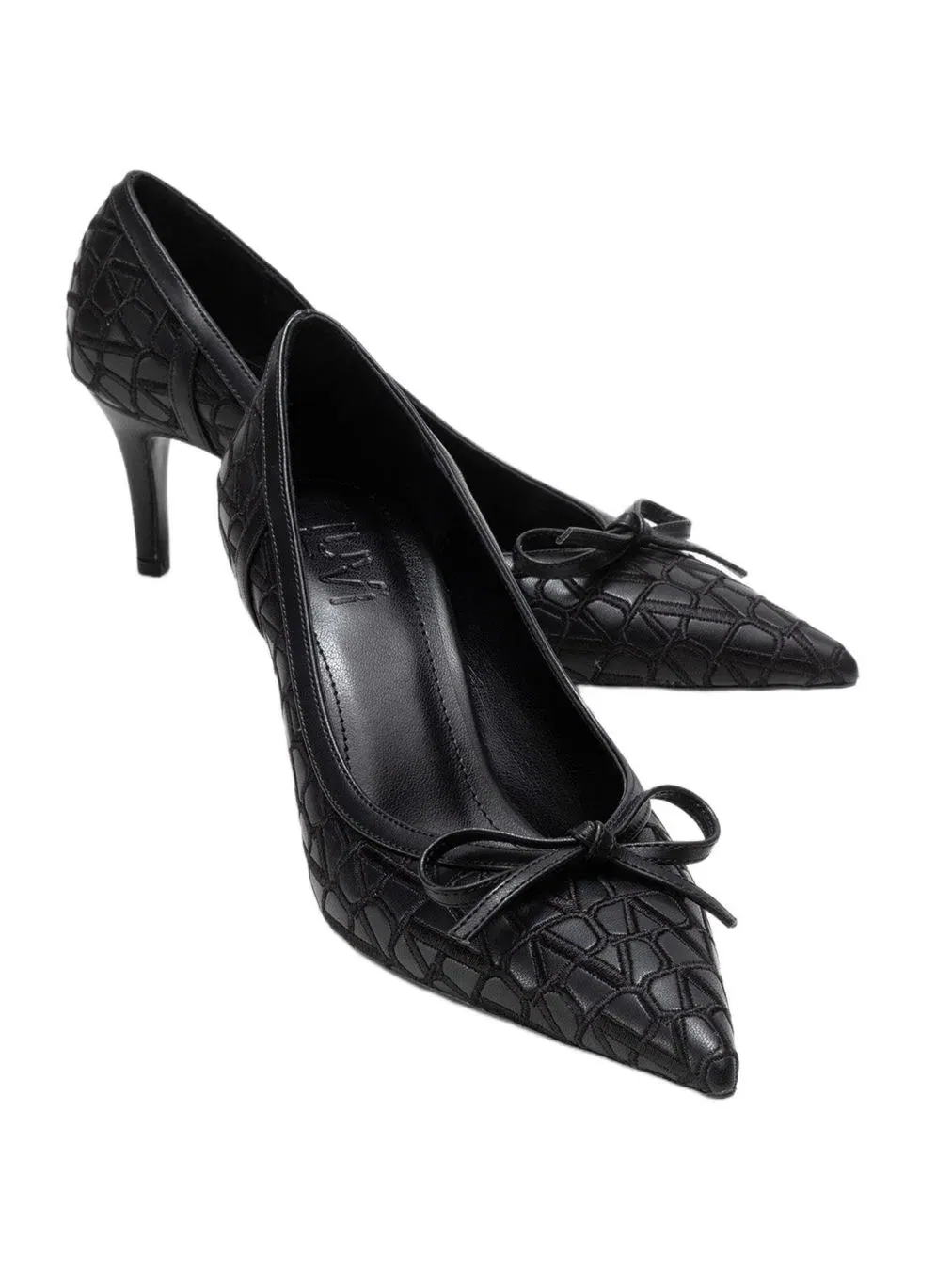 Женские туфли-лодочки Camden с заостренным носком и бантом Prologue Shoes — изображение 2 из 6, черный