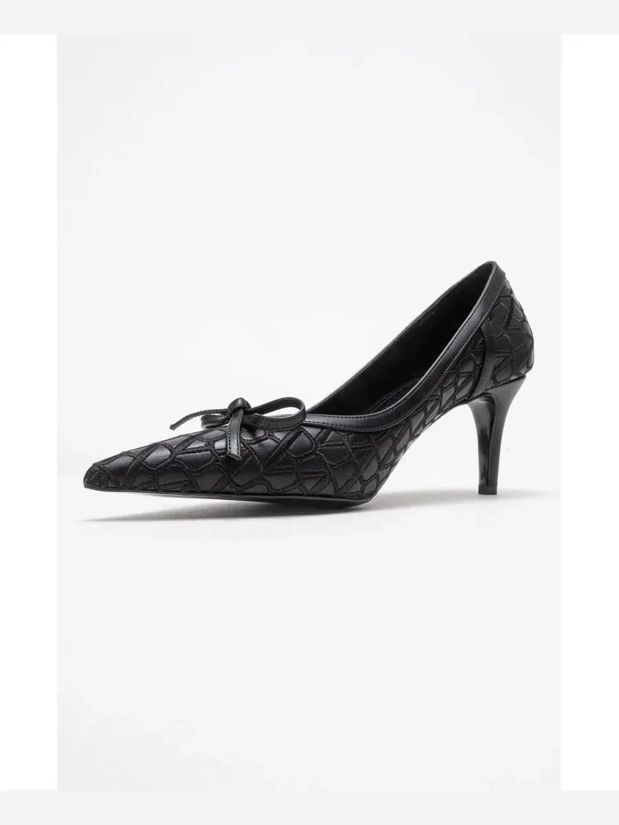Женские туфли-лодочки Camden с заостренным носком и бантом Prologue Shoes — изображение 4 из 6, черный