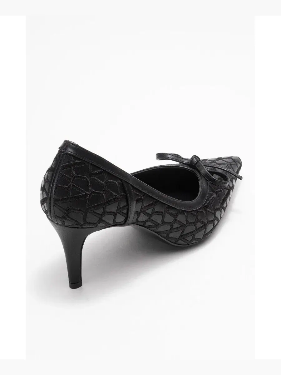 Женские туфли-лодочки Camden с заостренным носком и бантом Prologue Shoes — изображение 5 из 6, черный