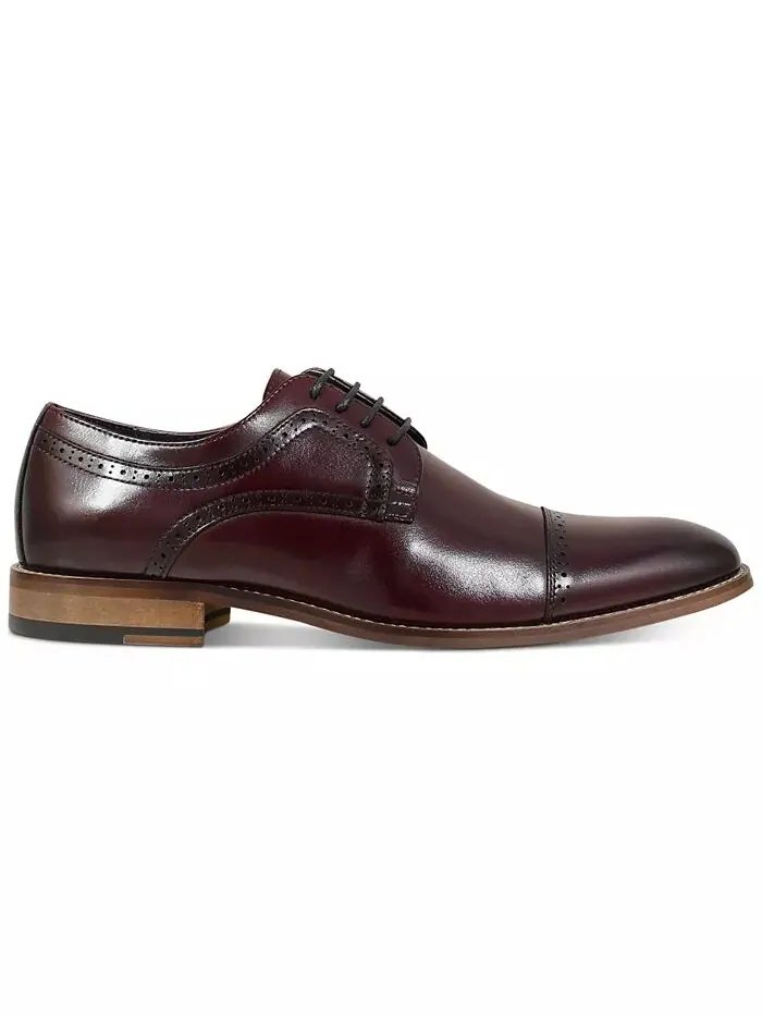 Мужские оксфорды Dickinson Cap Toe Stacy Adams — изображение 2 из 5, бордовый