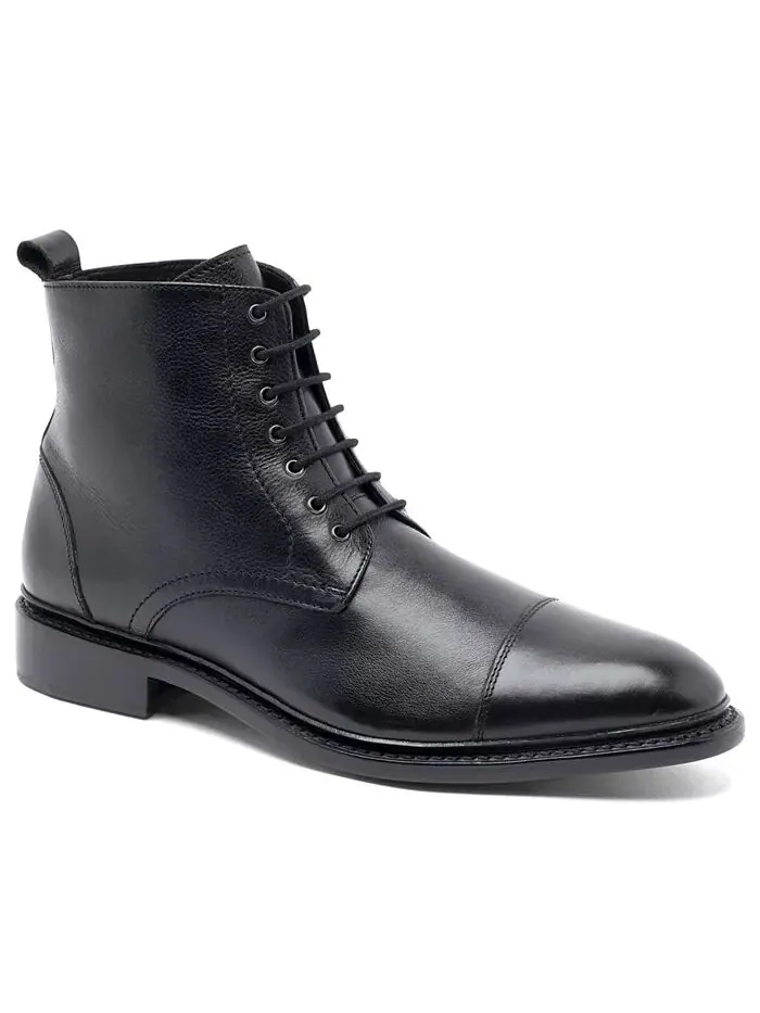 Мужские повседневные кожаные туфли Monroe Goodyear на шнуровке Anthony Veer — изображение 1 из 5, черный