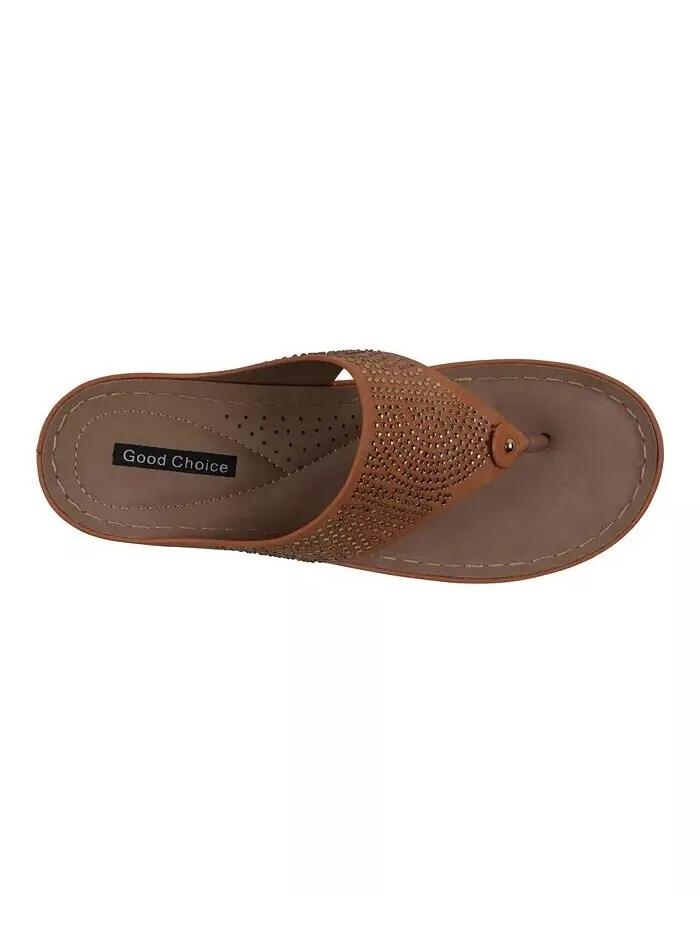 Женские босоножки на танкетке с декорированными ремешками Wagner GC Shoes — изображение 4 из 5, оранжевый