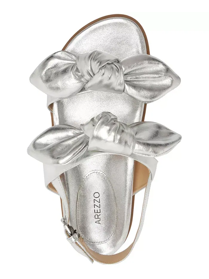 Женские сандалии Melody Bow с мягкой стелькой Arezzo — изображение 16 из 16, синий