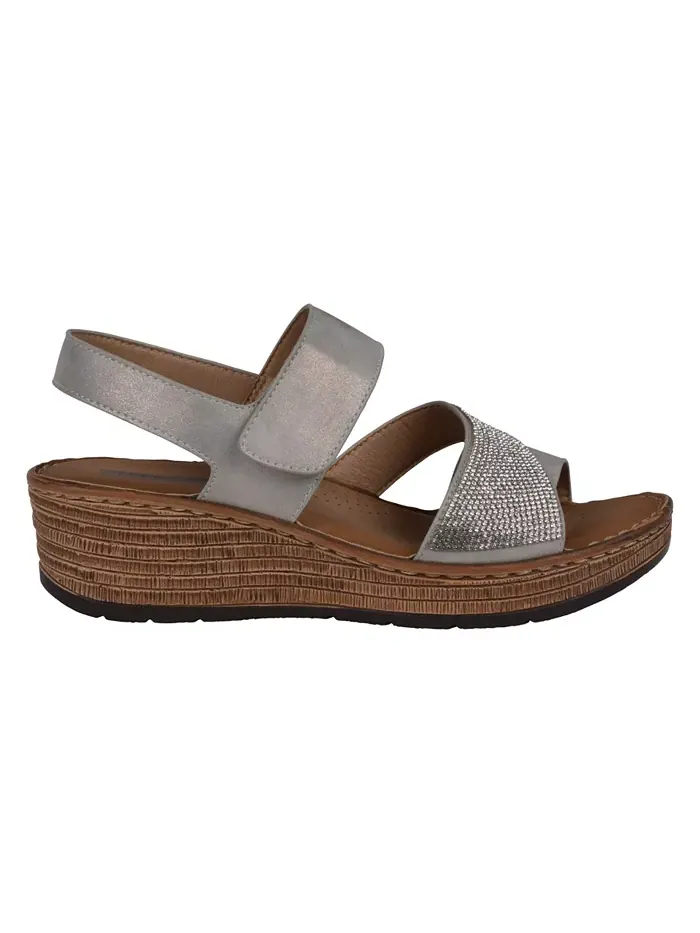 Женские сандалии Lux Embellished на платформе GC Shoes — изображение 2 из 5, серый