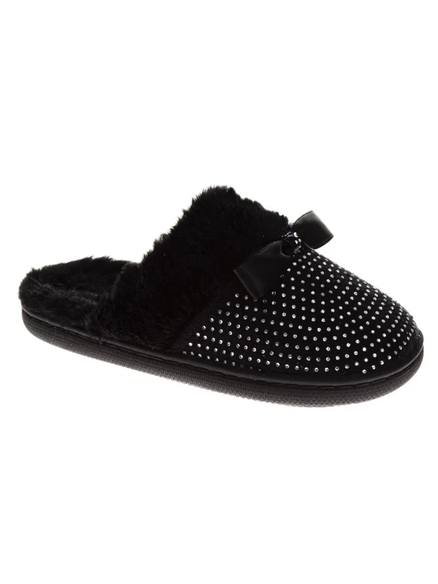 Тапочки с кристаллами, модель Rhinestone Slippers Badgley Mischka