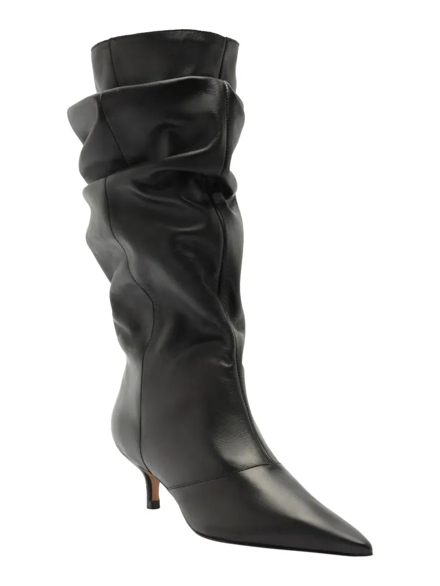 Ботинки-челси с острым носком и каблуком-рюмочкой, модель Skyler Low Stiletto Arezzo — изображение 1 из 5, черный
