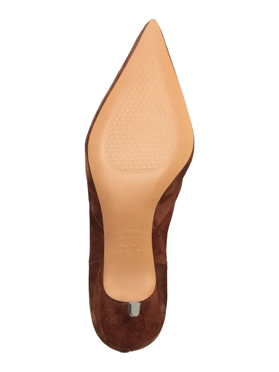 Ботинки женские с низким каблуком Skyler Low Stiletto Arezzo — изображение 5 из 5, какао