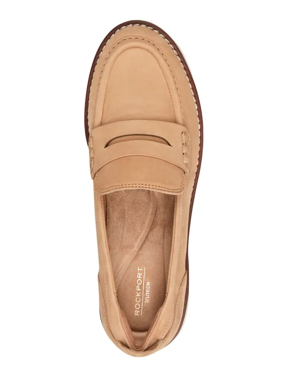 Лоферы женские с круглым носком Adalee Slip-On Rockport — изображение 4 из 5, натуральный