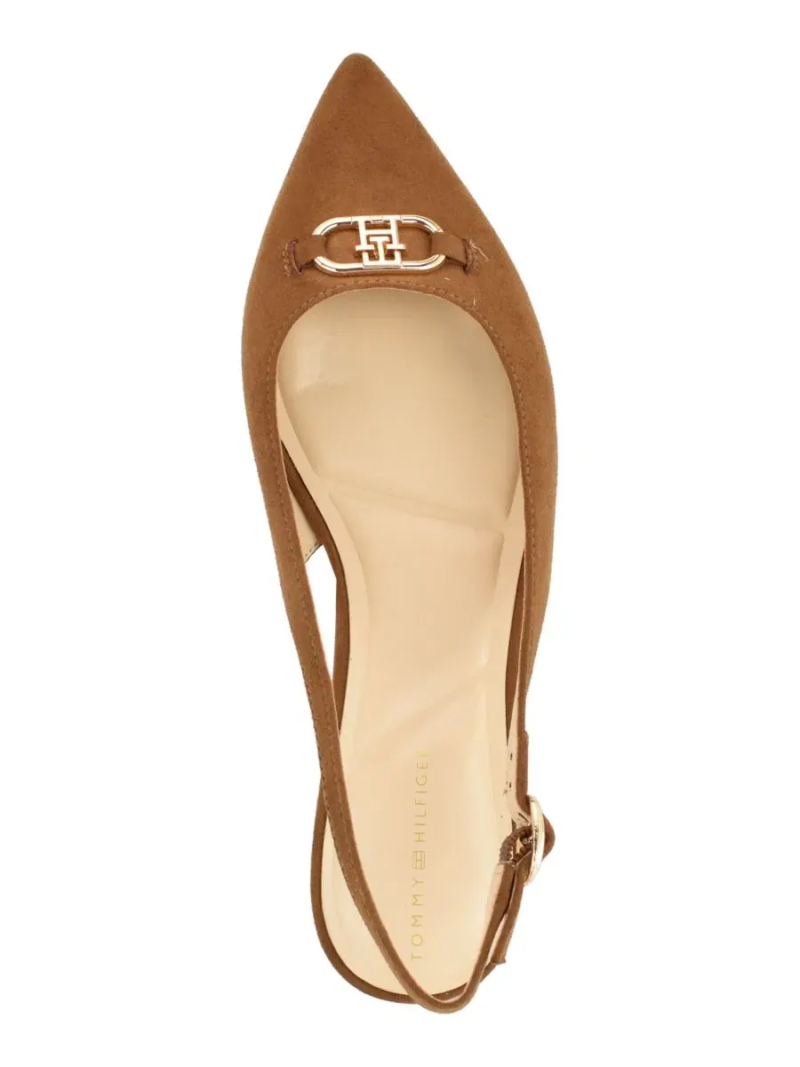 Туфли-лодочки с ремешком Vesly Pointed Toe Slingback Tommy Hilfiger — изображение 4 из 5, коричневый