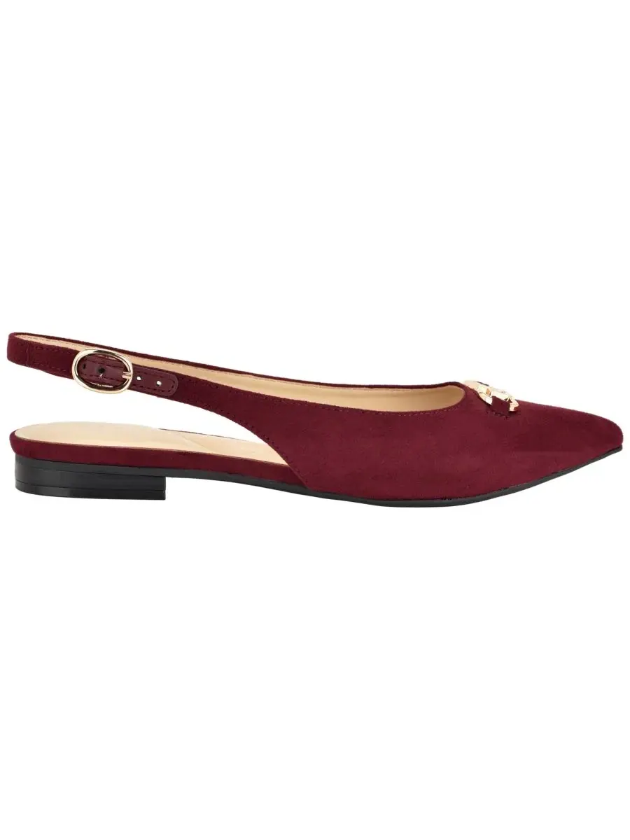 Туфли-лодочки с ремешком Vesly Pointed Toe Slingback Tommy Hilfiger — изображение 2 из 5, темный красный
