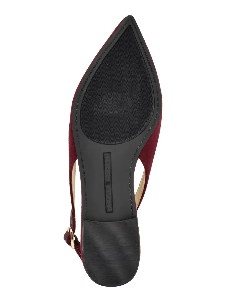 Туфли-лодочки с ремешком Vesly Pointed Toe Slingback Tommy Hilfiger — изображение 5 из 5, темный красный